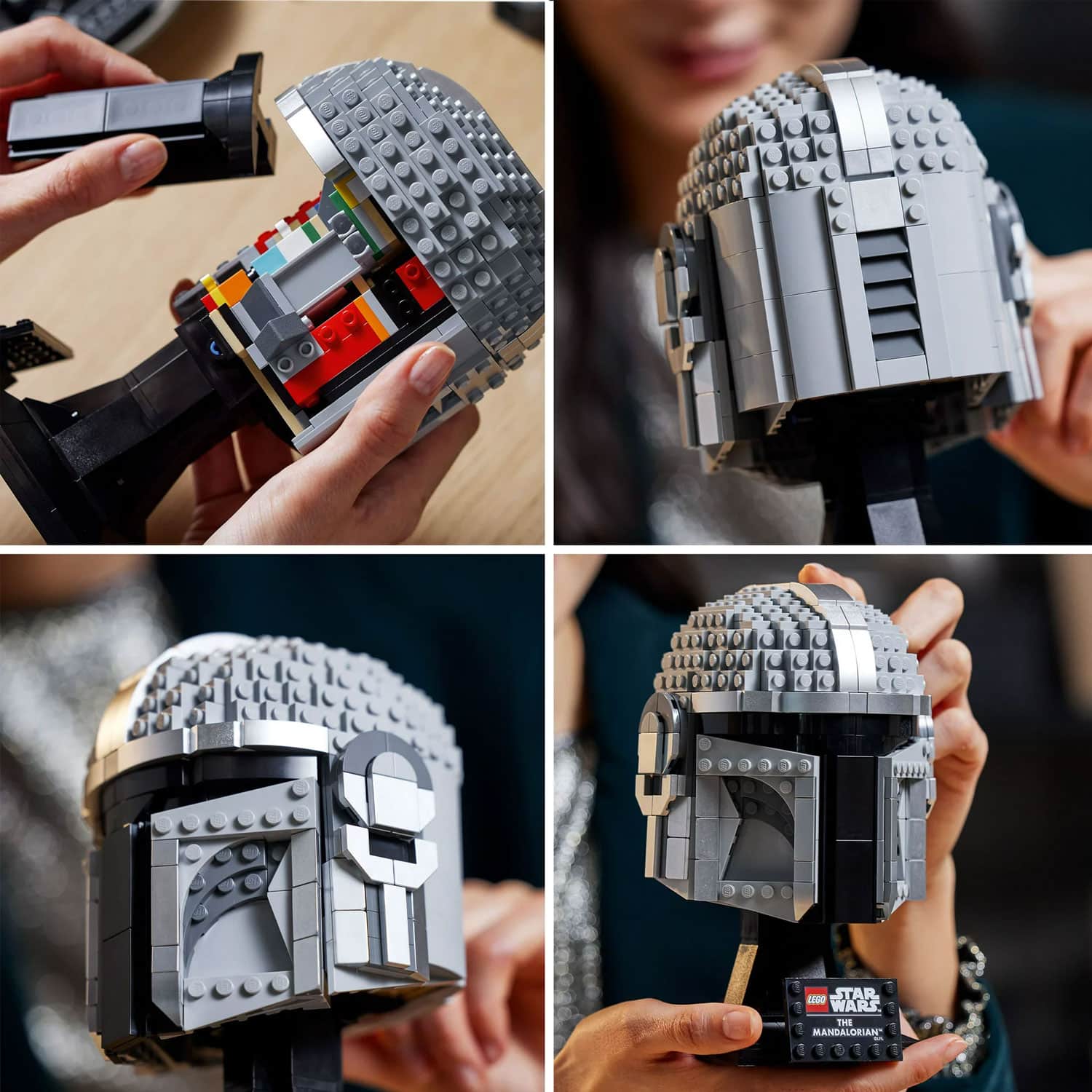 LEGO Star Wars The Mandalorian Helmet 75328 Buildable Model Kit, Display Collectible Decoration Set for Adults, Men, Women, Mom, Dad, Collectible Gift Idea - Image 3