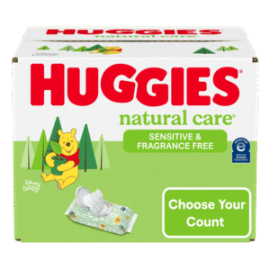 Huggies Natural Care Sensitive Baby Wipes (Options Available)