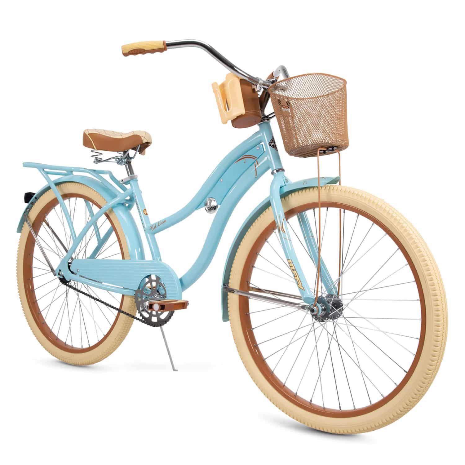 Huffy, Nel Lusso Classic Cruiser Bike with Perfect Fit Frame, Women’s, Blue, 26_