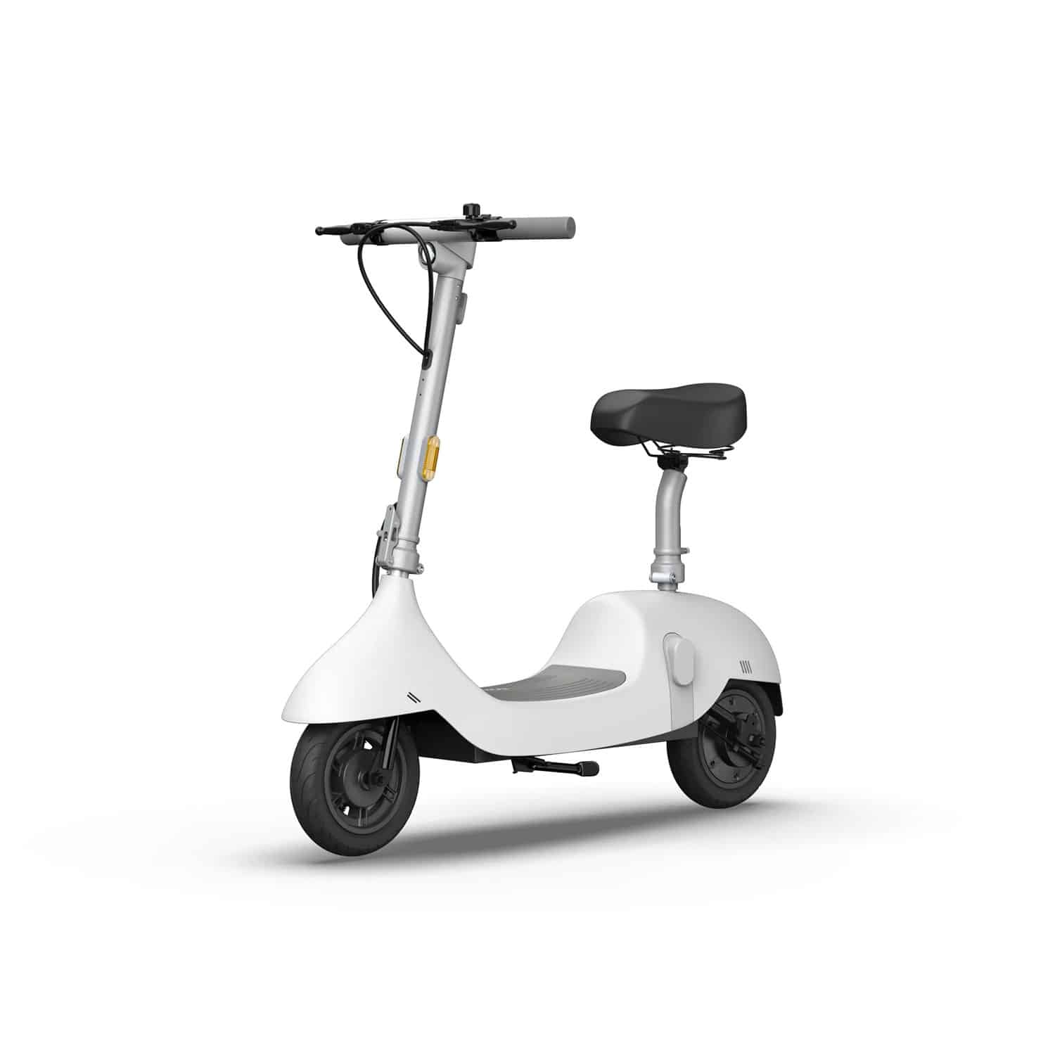OKAI Ceetle Pro Electric Scooter with Foldable Seat w_35 Miles Operating Range & 15.5mph Max Speed – White