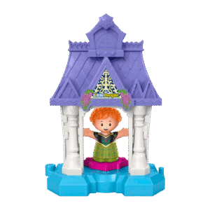 Disney Frozen Anna in Arendelle Little People Portable Playset with Figure for Toddlers