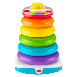Fisher-Price Giant Rock-a-Stack Infant and Toddler Stacking Toy, 14+ Inches Tall