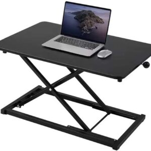 Height Adjustable Standing Desk Converter, Computer Keyboard Stand for Desktop, Keyboard Riser for Stand Up Desk Riser, Ergonomic Sit Stand Workstations for Home Office